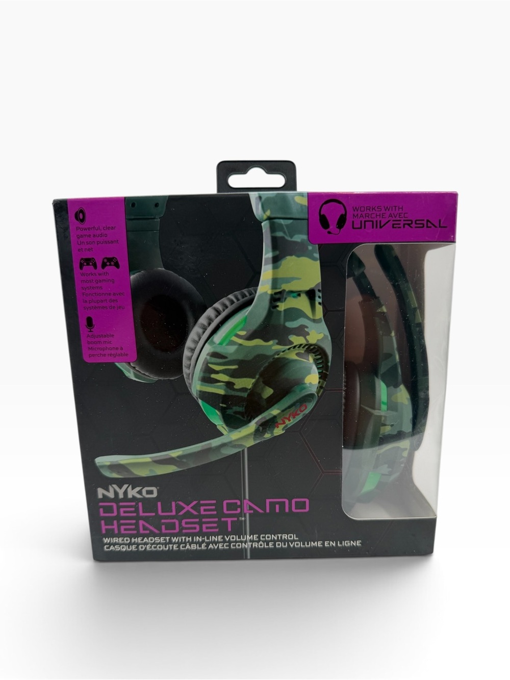Deluxe Camo Headset - Green Camo NIB